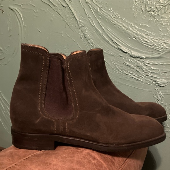 BALLY men’s boots size 10 brown (worn once)